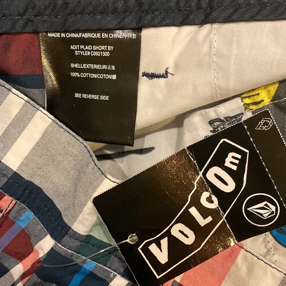 NWT Volcom Mens Shorts Plaid 29” Waist 10” Inseam NEW EASTER - Picture 9 of 10